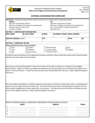 Form TC18-10 External Discrimination Complaint - Kentucky
