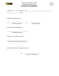 Form TC71-227 Cooperative Agreement - Kentucky, Page 4
