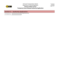 Form TC95-613 Temporary Event-Related Authority Application - Kentucky, Page 5