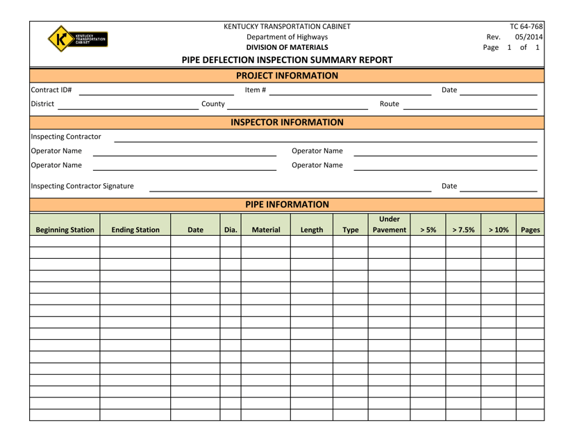 Form TC64-768  Printable Pdf