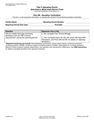 DNR Form 542-1505 Title V Operating Permit - Semi-annual Monitoring Report - Iowa, Page 2