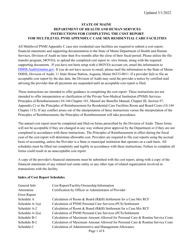 Instructions for Mainecare Cost Report for Multilevel Appendix C Private Non-medical Institutions (Pnmi) - Maine