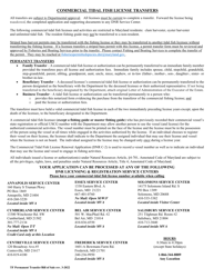 Application to Transfer Commercial Tidal Fish License - Maryland, Page 2