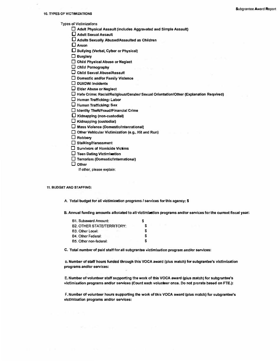 Subgrant Award Report - Missouri, Page 4
