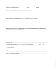 Resource Parent Survey - Missouri, Page 2