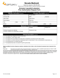 Document preview: Form FA-199 Entresto (Sacubitril-Valsartan) Prior Authorization Request Form - Nevada