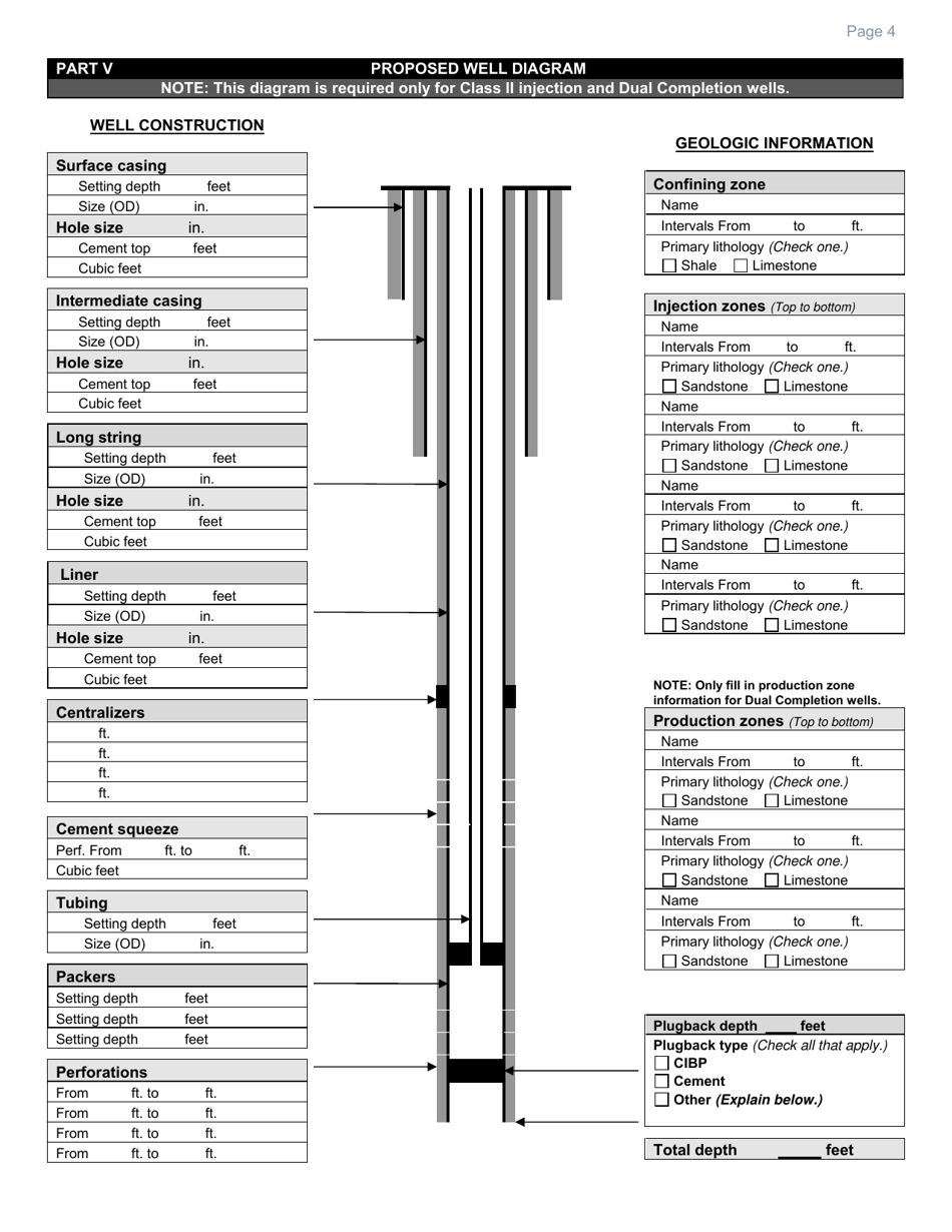 State Form 21096 (A1) Application for Well Permit - Indiana, Page 4