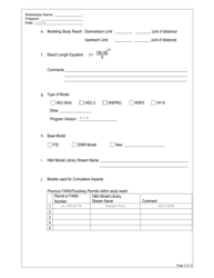 State Form 52882 Hydraulic Modeling Checklist - Indiana, Page 2