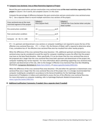 State Form 55236 Change in Effective Cross Sectional Flow Area Non-modeling Worksheet - Indiana, Page 4