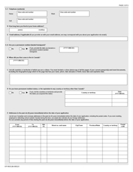 Form CIT0532 Application for Canadian Citizenship - Adults - Canadian Armed Forces Under Subsection 5(1) - Canada, Page 2