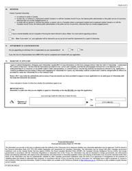 Form CIT0532 Application for Canadian Citizenship - Adults - Canadian Armed Forces Under Subsection 5(1) - Canada, Page 6