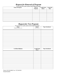 Catalog Approval Form - State Approving Agency - Indiana, Page 5