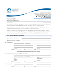 Document preview: Nunavut Payroll Tax Application for Registration - Nunavut, Canada