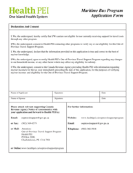 Maritime Bus Program Application Form - Prince Edward Island, Canada, Page 3