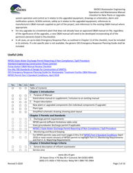 Wastewater Treatment Plant Operations and Maintenance Manual Checklist for New Plants or Upgrades - New Hampshire, Page 2