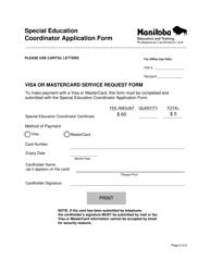 Special Education Coordinator Application Form - Manitoba, Canada, Page 2
