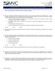 Form BGS-10A Application for C.a.i.r. (Limited Online Access Program) Technology Questionnaire - New Jersey, Page 10