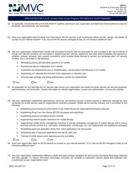 Form BGS-10A Application for C.a.i.r. (Limited Online Access Program) Technology Questionnaire - New Jersey, Page 12