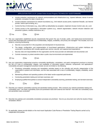 Form BGS-10A Application for C.a.i.r. (Limited Online Access Program) Technology Questionnaire - New Jersey, Page 13