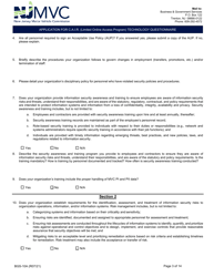 Form BGS-10A Application for C.a.i.r. (Limited Online Access Program) Technology Questionnaire - New Jersey, Page 3