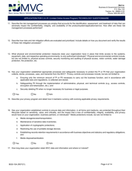 Form BGS-10A Application for C.a.i.r. (Limited Online Access Program) Technology Questionnaire - New Jersey, Page 4