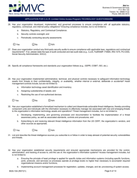 Form BGS-10A Application for C.a.i.r. (Limited Online Access Program) Technology Questionnaire - New Jersey, Page 6
