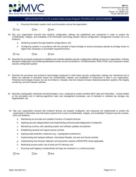 Form BGS-10A Application for C.a.i.r. (Limited Online Access Program) Technology Questionnaire - New Jersey, Page 8