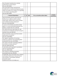 General Self-inspection Checklist - New Hampshire, Page 3