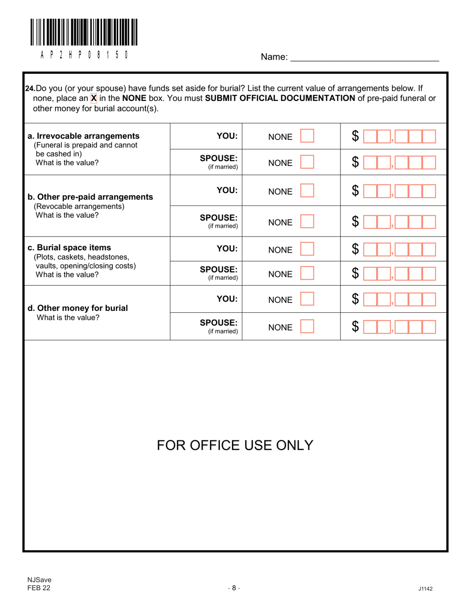 Form J1142 Njsave Application - New Jersey, Page 12