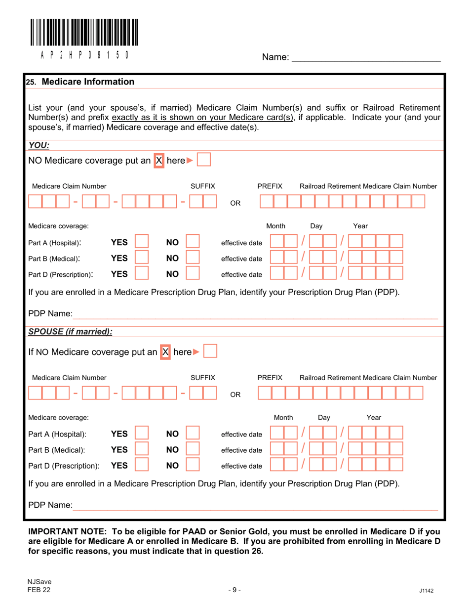 Form J1142 Njsave Application - New Jersey, Page 13