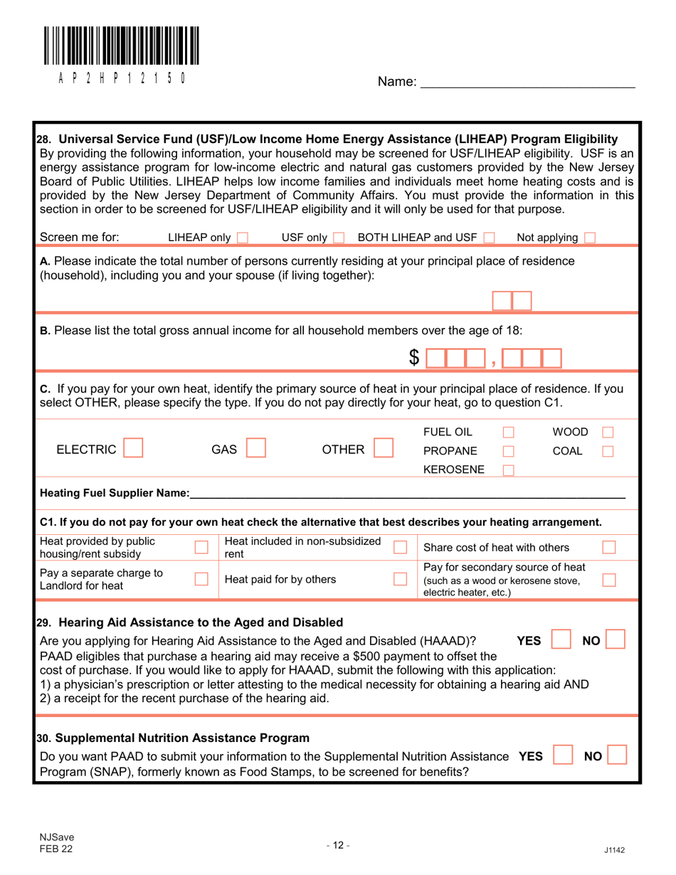 Form J1142 Njsave Application - New Jersey, Page 16