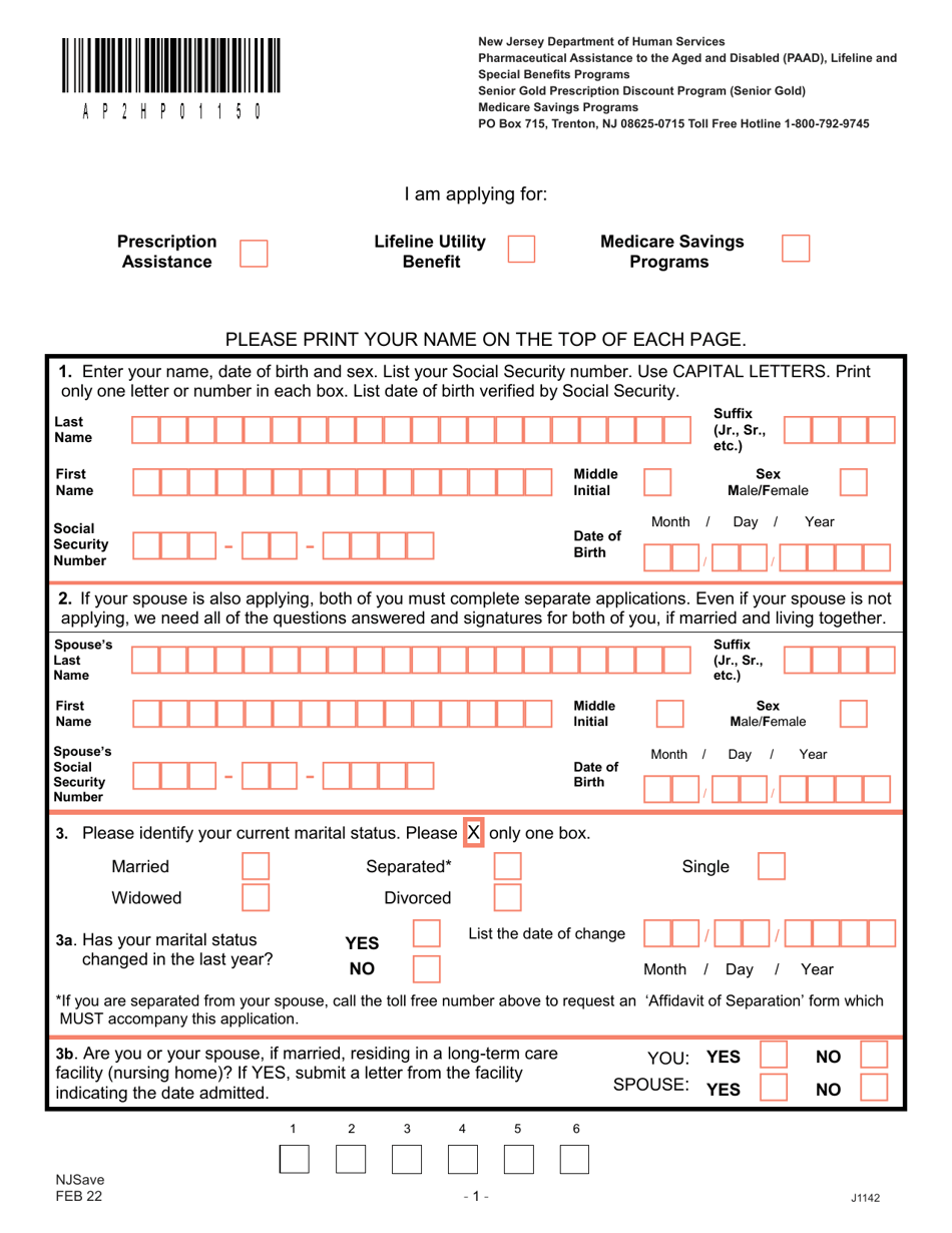 Form J1142 Njsave Application - New Jersey, Page 5