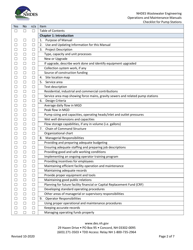Nhdes Wastewater Engineering Operations and Maintenance Manuals Review Checklist for Pump Stations - New Hampshire, Page 2