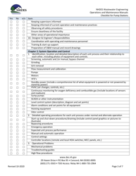 Nhdes Wastewater Engineering Operations and Maintenance Manuals Review Checklist for Pump Stations - New Hampshire, Page 3
