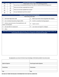 &quot;Keystone State Challenge Academy Student Application&quot; - Pennsylvania, Page 3