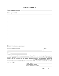 Verified Complaint Form - Commission on Judicial Tenure and Discipline - Rhode Island, Page 3