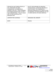 Form J407 Addendum to Admission Colloquy Form - Pennsylvania (English/Spanish), Page 5