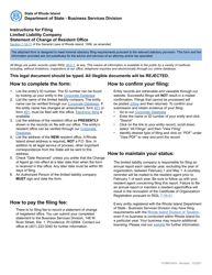 Document preview: Form 642A Statement of Change of Office - Domestic or Foreign Limited Liability Company - Rhode Island