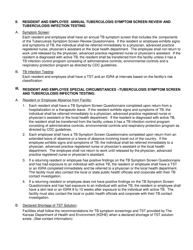 Tuberculosis Symptom Screen Questionnaire - Kansas, Page 2