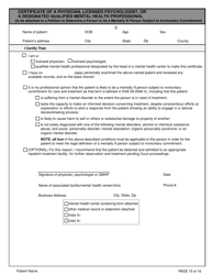 Adult Community Mental Health Center Screening Form - Kansas, Page 15