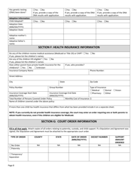 Form DSS-SE-408 Application for Child Support Services - South Dakota, Page 8