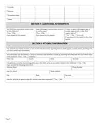 Form DSS-SE-408 Application for Child Support Services - South Dakota, Page 9