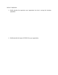 Detection and Mitigation of Covid-19 in Homeless Service Sites and Other Homeless Congregate Settings Application - Tennessee, Page 2