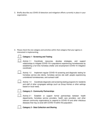 Detection and Mitigation of Covid-19 in Homeless Service Sites and Other Homeless Congregate Settings Application - Tennessee, Page 3