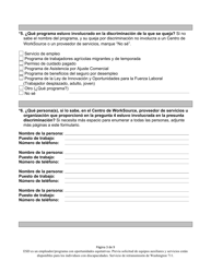 Formulario De Queja Por Discriminacion De Washington - Washington (Spanish), Page 3