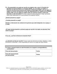 Formulario De Queja Por Discriminacion De Washington - Washington (Spanish), Page 8