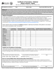 DOH Form 348-106 Certificate of Exemption - Personal/Religious - Washington (Marshallese), Page 2