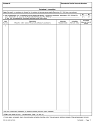 Form REV85 0050 Washington State Estate and Transfer Tax Return for Deaths Occurring January 1, 2014 and After - Washington, Page 11