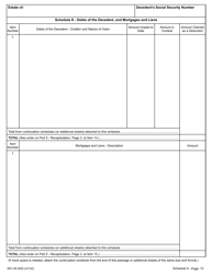 Form REV85 0050 Washington State Estate and Transfer Tax Return for Deaths Occurring January 1, 2014 and After - Washington, Page 13