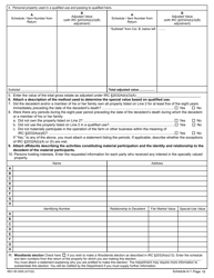 Form REV85 0050 Washington State Estate and Transfer Tax Return for Deaths Occurring January 1, 2014 and After - Washington, Page 18
